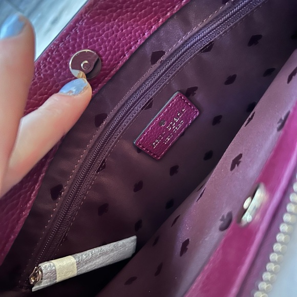 Kate Spade Burgundy Satchel - Picture 3 of 6